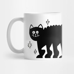 Black cat Halloween Mug